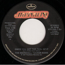 The Marshall Tucker Band Once You Get The Feel Of It USED VINYL 7INCH 45 RPM PROMO