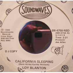 Loy Blanton California Sleeping USED VINYL 7INCH 45 RPM PROMO