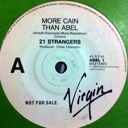 21 Strangers More Cain Than Abel USED VINYL 7INCH 45 RPM PROMO