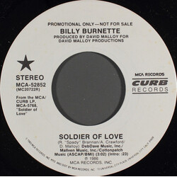 Billy Burnette Soldier Of Love USED VINYL 7INCH 45 RPM PROMO
