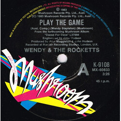 Wendy & The Rocketts Play The Game USED VINYL 7INCH 45 RPM SINGLE
