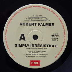 Robert Palmer Simply Irresistible USED VINYL 7INCH 45 RPM SINGLE