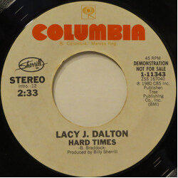 Lacy J. Dalton Hard Times USED VINYL 7INCH 45 RPM PROMO