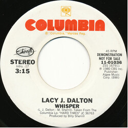 Lacy J. Dalton Whisper USED VINYL 7INCH 45 RPM PROMO STEREO