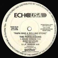 The Persuasions Papa Was A Rolling Stone Vinyl 12" USED