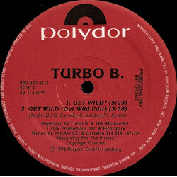 Turbo B. Get Wild VINYL 12" USED