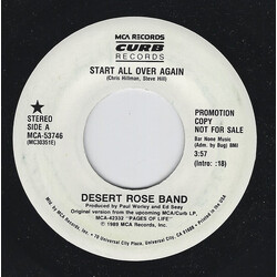 Desert Rose Band Start All Over Again USED VINYL 7INCH SINGLE PROMO