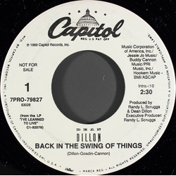 Dean Dillon Back In The Swing Of Things Vinyl 7" USED
