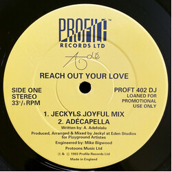 Adé Reach Out Your Love VINYL 12" USED