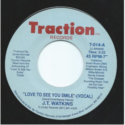 J. T. Watkins Love To See You Smile USED VINYL 7INCH SINGLE 45 RPM