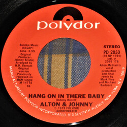 Alton McClain / Johnny Bristol Hang On In There Baby USED VINYL 7INCH 45 RPM STYRENE STEREO