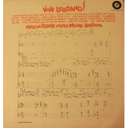Nelson Riddle Vive Legrand! - Nelson Riddle Salutes Michel Legrand Vinyl LP USED
