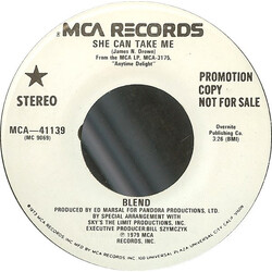 The Blend She Can Take Me USED VINYL 7INCH 45 RPM PROMO
