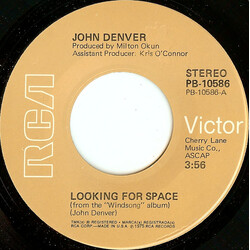 John Denver Looking For Space USED VINYL 7INCH 45 RPM