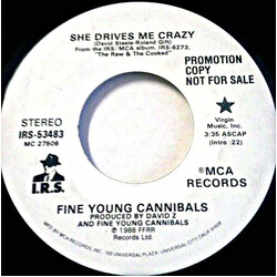 Fine Young Cannibals She Drives Me Crazy USED VINYL 7INCH PROMO 45 RPM