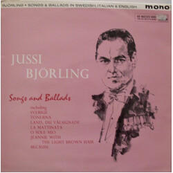 Jussi Björling Songs And Ballads Vinyl LP USED