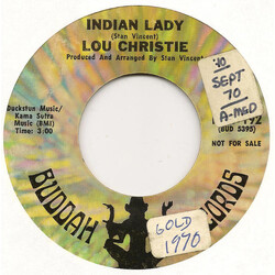 Lou Christie Indian Lady / Glory River USED VINYL 7INCH 45 RPM SINGLE PROMO