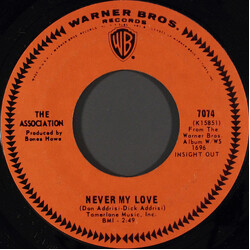 The Association (2) Never My Love VINYL 7" USED