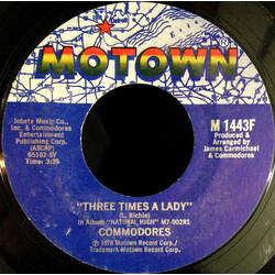 Commodores Three Times A Lady  VINYL 7" USED