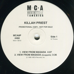 Killah Priest View From Masada Vinyl 12" USED