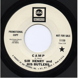 Sir Henry & His Butlers Camp USED VINYL 7INCH 45 RPM SINGLE PROMO