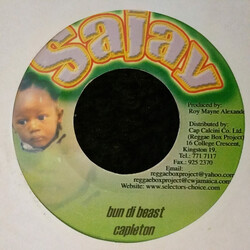 Capleton Bun Di Beast USED VINYL 7INCH 45 RPM