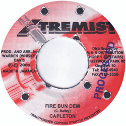 Capleton Fire Bun Dem USED VINYL 7INCH