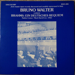 Johannes Brahms / Bruno Walter / Nadine Conner / Mack Harrell Ein Deutsches Requiem Vinyl LP USED