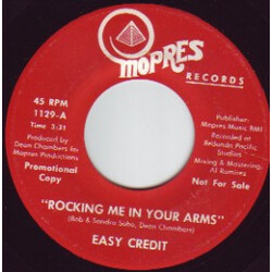 Easy Credit Rocking Me In Your Arms / Listen To Your Heart USED VINYL 7INCH 45 RPM SINGLE PROMO