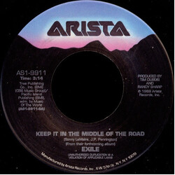 Exile (7) Keep It In The Middle Of The Road USED VINYL 7INCH 45 RPM
