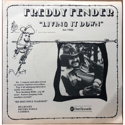 Freddy Fender (2) Living It Down USED VINYL 7INCH 45 RPM SINGLE PROMO STEREO