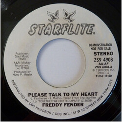 Freddy Fender (2) Please Talk To My Heart USED VINYL 7INCH 45 RPM SINGLE PROMO