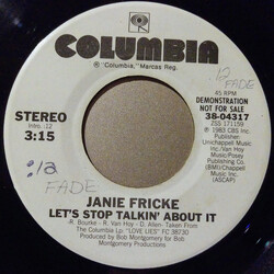 Janie Fricke Let's Stop Talkin' About It USED VINYL 7INCH 45 RPM PROMO