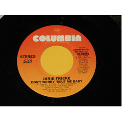 Janie Fricke Don't Worry 'Bout Me Baby USED VINYL 7INCH 45 RPM SINGLE PROMO