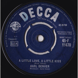 Karl Denver A Little Love, A Little Kiss USED VINYL 7INCH 45 RPM