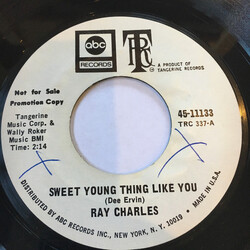 Ray Charles Sweet Young Thing Like You / Listen They're Playing My Song USED VINYL 7INCH 45 RPM PROMO
