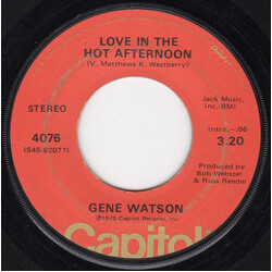 Gene Watson Love In The Hot Afternoon / Through The Eyes Of Love USED VINYL 7INCH 45 RPM SINGLE STEREO MONO