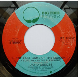 David Geddes The Last Game Of The Season (A Blind Man In The Bleachers) / Wise Up Girl Vinyl 7" USED