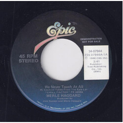 Merle Haggard We Never Touch At All USED VINYL 7INCH 45 RPM PROMO