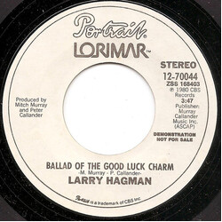 Larry Hagman Ballad Of The Good Luck Charm USED VINYL 7INCH 45 RPM PROMO