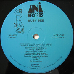 Busy Bee Running Thangs USED VINYL 12INCH 33 S RPM