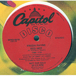 Freda Payne Red Hot Vinyl 12" USED