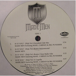 Made Men Is It You? (Déjà Vu) & Tommy's Theme Remixes USED VINYL 12INCH SINGLE PROMO