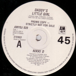 Nikki D / DNA / Suzanne Vega Daddy's Little Girl / Rusted Pipe USED VINYL 12INCH PROMO 45 RPM