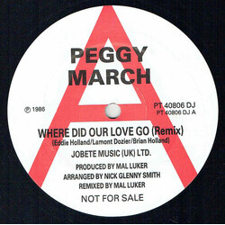 Peggy March Where Did Our Love Go USED VINYL 12INCH 45 RPM SINGLE PROMO