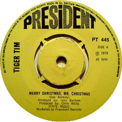Tiger Tim Merry Christmas, Mr. Christmas USED VINYL 7INCH SINGLE 45 RPM