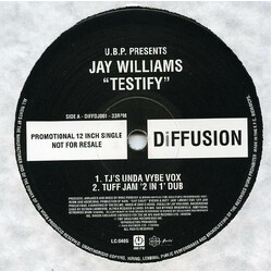 Jay Williams Testify USED VINYL 12INCH PROMO