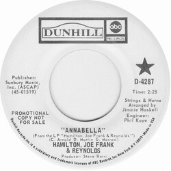 Hamilton, Joe Frank & Reynolds Annabella / Goin' Down USED VINYL 7INCH 45 RPM SINGLE PROMO
