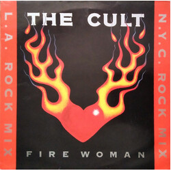 The Cult Fire Woman (L.A. Rock Mix / N.Y.C. Rock Mix) USED VINYL 12INCH 45 RPM SINGLE STEREO