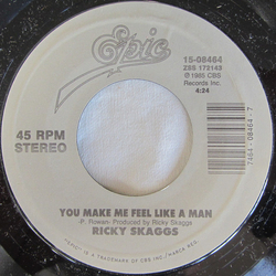 Ricky Skaggs Country Boy / You Make Me Feel Like A Man Vinyl 7" USED